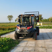 Chariot élévateur diesel haut de gamme OLINMAN Y50 4x4 avec moteur Yunnei, mât à deux/trois étages, pneus en mousse/pneumatiques, tout-terrain, 35 km/h, puissant