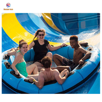 Équipement de jeu aquatique, toboggan gonflable personnalisé pour parc aquatique, Tube de radeau familial, radeau gonflable rond pour 6 personnes