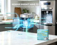 Formule de nettoyage rapide et efficace pour les restaurants occupés et les services de restauration à fort volume – Comprimé nettoyant pour machine à glaçons