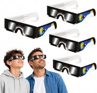 Lunettes d'éclipse solaire en papier Qiwei, certifiées CE ISO, styles neutres, petit MOQ avec livraison rapide