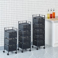 Offre Spéciale chariot de rangement rotatif multicouche 360 degrés étagère pour fruits et légumes étagère de rangement rotative pour cuisine