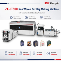 Machine de fabrication de sacs shopping non tissés entièrement automatique ZX-LT500, haute productivité, production d'emballages écologiques