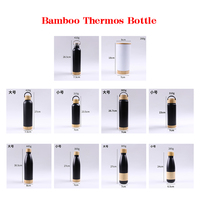 Botol minum olahraga tumbler portabel ramah lingkungan berinsulasi vakum dinding ganda stainless steel TY RTS Stock dengan tutup bambu