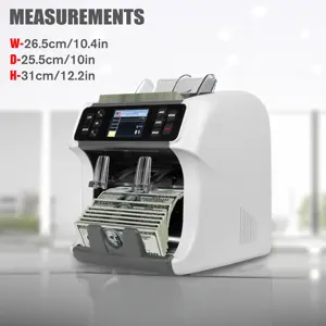 WT-900 MIXED VALUE DUAL CIS Bill Counter Money Counter Note Counting Machine