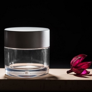 Flacon cosmétique en plastique PETG de qualité supérieure, 50 ml, avec bouchon à vis, pour crème, flacon vide transparent pour crème visage, avec couvercle ABS et joint. - Product Image 1