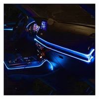 Lumière d'ambiance LED décorative universelle pour voiture, 18 en 1, symphonie de couleurs, éclairage intérieur multicolore RGB, lumières d'ambiance pour voiture
