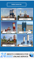 Silo per Cemento in Acciaio ad Alta Resistenza da 1000 Tonnellate con Motore per Costruzioni Industriali (Riutilizzabile)