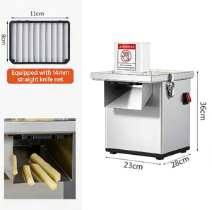 Máquina de Corte de Precisión Comercial Henan, Motorizada, para Procesamiento de Patatas, Verduras y Frutas para Restaurantes Gourmet - Product Image 6