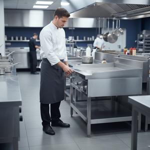 Напольная газовая гриль-плита OUTE 36 дюймов, коммерческая, из нержавеющей стали, с 2 конфорками, энергосберегающая, для ресторанов и отелей - Product Image 6