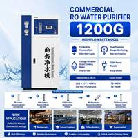 Système de traitement d'eau RO commercial 800G, purificateur d'eau par osmose inverse à 5 étapes pour café, cuisine