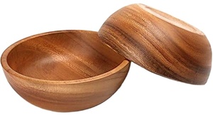 Ciotola in legno di Acacia rotonda alla <span class=keywords><strong>moda</strong></span> all'ingrosso eco-friendly fatta a mano per servire condimenti sale noci Snack crema al miele - Product Image 2
