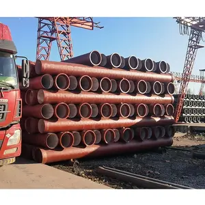 En545 ISO2531 Class K8 K9 DN150 DN500 Ductile Iron Pipe for Drinking Water ductile iron pipe