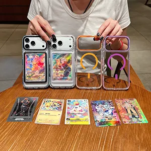 New Product [Magnetic] 64x90mm Pokémon Card Phone Case Suitable for iPhone 17 Promax Card Insertion Protective Case - Product Image 1