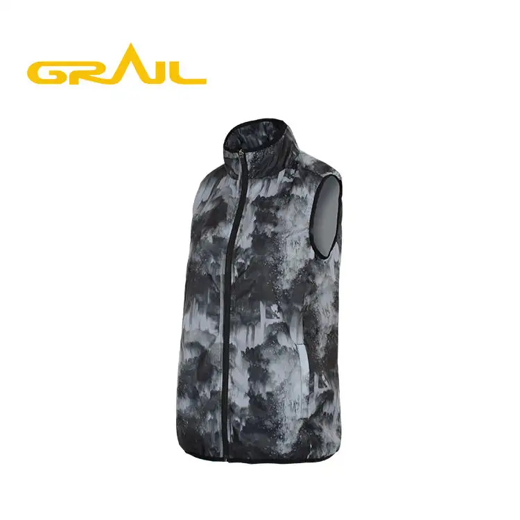 Cheap soft standard size taffeta windbreaker custom printed ladies sleeveless vest