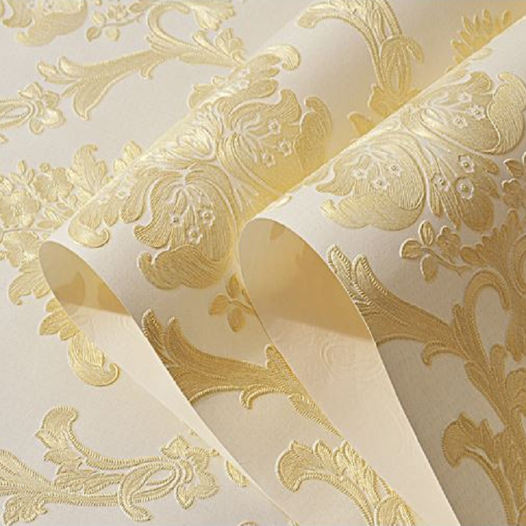 Papier peint intissé Vintage motifs fleurs, tapisserie personnalisé en relief pour mur Mural, rustique, 3D pour maison