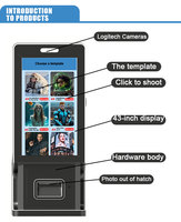 RaiseFun Touchscreen KI-Fotoautomat mit Drucker Selbstbedienungs-KI-Kunstgenerator für Veranstaltungen Partys Gewerbliche Nutzung