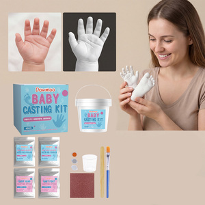 Kit <span class=keywords><strong>de</strong></span> moulage 3D mains créatif pour la famille, bébés <span class=keywords><strong>et</strong></span> enfants, ensemble <span class=keywords><strong>de</strong></span> sculpture souvenir avec moule <span class=keywords><strong>et</strong></span> gants, cadeau commémoratif - Product Image 3