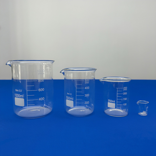 GLS-K High Quality Premium Quartz Glass Beaker High-Temperature Laboratory Use Transparent Chemical-Inert Quartz Glass Beaker