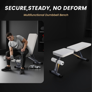 Banc de musculation réglable et pliable avec 7 positions de dossier pour exercices complets <span class=keywords><strong>du</strong></span> <span class=keywords><strong>corps</strong></span>, incluant banc incliné, banc décliné et banc plat - Product Image 2