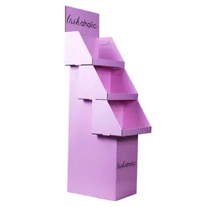 Modern Customized POP Display Stands for Cosmetics Retail Cosmetics Paper Display Eye Make Up Products Cardboard Display