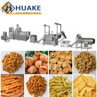 Industriële automatische lijn voor het verwerken van gefrituurde gepofte snacks, continu frituur- en extrusieapparatuur voor snacks