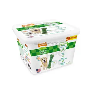 wholesale eco friendly customized 3.5L IML Square PP Plastic Dog Food Container pet dog packaging box