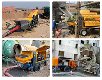 Pompa Pengangkut Beton Mortar Batu Halus Kecil yang Dapat Disesuaikan OEM dengan Pompa Kolom Struktur Sekunder Jenis Produk Premium