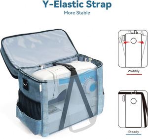 Échantillon gratuit : Sac à main avec sac de rangement pour machine à coudre et outils de tricot, et insert à tige télescopique pour les voyages en extérieur - Product Image 6