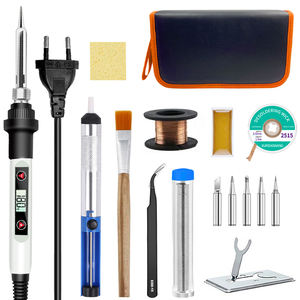Juego de soldador Xufengwang Digital Display 80W con 5 <span class=keywords><strong>pinzas</strong></span> de cabezales de soldadura diferentes para quitar la tira de soldadura del <span class=keywords><strong>estaño</strong></span> - Product Image 1