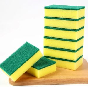 10pcs/bag <b>Environment</b> Friendly High Water Absorption Household Kitchen Cleaning Sponge Scourer Customized Wholesale Sponge Sink - Product Image 2
