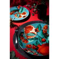 Set de 6 dessous-de-plat ronds tissés Excelsa, 36x36 cm, en plastique noir, pour la maison