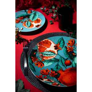 Set di 6 tovagliette rotonde Excelsa 36x36 cm in plastica nera - Product Image 2