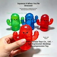 Mokilu Grumpy Cactus Squishy, Jouet anti-stress à montée lente en maltose, Jouet à presser pour la décompression, Jouet pour soulager le stress