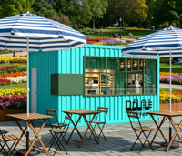 Maison mobile standard personnalisée en structure acier respirante, type conteneur Big Wave, pour usage agricole, bureau à domicile, design moderne
