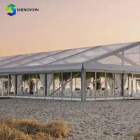 Grandes tentes dôme transparentes pour événements extérieurs, mariages et réceptions, structures extensibles type igloo, pour 500 à 1000 personnes