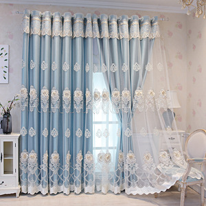 Atmosphère En Relief Brodé <span class=keywords><strong>Rideaux</strong></span> Moderne Simple Européen <span class=keywords><strong>Double</strong></span> Épaissi Ombrage Fini Salon Chambre De Luxe 10 - Product Image 3
