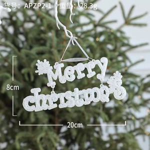 Decoraciones Navideñas, Adorno Colgante con Letras Brillantes de Feliz Navidad para Árbol de Navidad, Decoraciones Festivas - Product Image 5
