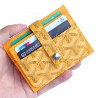 Nouveau porte-cartes de visite porte-cartes femmes tissé dame couleurs petit portefeuille
