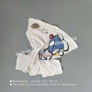 Trapos de Algodón Industriales Blancos Impresos para Uso en Talleres, 20 KG, Trapos Blancos para Limpieza - Product Image 3