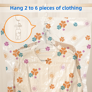 Sac <span class=keywords><strong>de</strong></span> rangement <span class=keywords><strong>sous</strong></span> <span class=keywords><strong>vide</strong></span> pliable naturel Housse suspendue peu encombrante pour garde-robe Solution fonctionnelle <span class=keywords><strong>de</strong></span> gestion <span class=keywords><strong>de</strong></span> la literie pour vêtements - Product Image 5