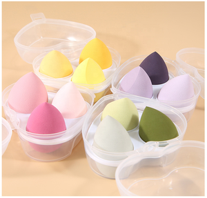 Nueva tendencia 3 unids/caja belleza esponjas <span class=keywords><strong>De</strong></span> corazón forma caja <span class=keywords><strong>De</strong></span> belleza cosmética licuadora Puff Maquillaje Esponja <span class=keywords><strong>De</strong></span> Maquillaje - Product Image 2