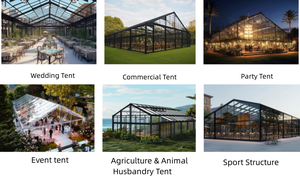 Grande tente <span class=keywords><strong>de</strong></span> réception <span class=keywords><strong>de</strong></span> luxe à structure transparente, chapiteau pour événements, mur en <span class=keywords><strong>verre</strong></span> transparent, atrium, tentes <span class=keywords><strong>de</strong></span> mariage, tentes <span class=keywords><strong>de</strong></span> réception, tentes d'orangerie - Product Image 5