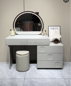 Nhà Máy Bán buôn 1m mở rộng MDF gỗ LED bàn trang điểm <span class=keywords><strong>Vanity</strong></span> Bảng trang điểm tủ quần áo với gương phòng ngủ sang trọng - Product Image 2