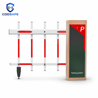 Barrière de stationnement robuste en acier inoxydable avec portique de reconnaissance de plaque d'immatriculation, anti-rouille, résistante aux intempéries, contrôle d'accès des véhicules