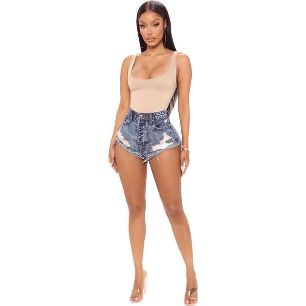 Short Moulant Fille En Mini Short En Jean NORMOV – Short En Jean