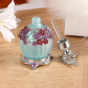 Flacon de parfum de luxe 25 ml en or - Design papillon, flacon en verre arabe pour huile de parfum de Dubaï, coffret cadeau de luxe, flacon vide - Product Image 4