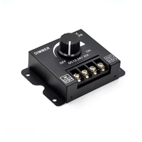 Variateur de luminosité à bouton rotatif DC12-24V 30A, réglage progressif de la luminosité, contrôleur de commutation pour bande lumineuse LED COB SMD 3528 5050