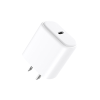 Accessoires mobiles, chargeur PD 20w USB C avec câble KC, chargeur mural portable rapide 20w, type C pour iPhone Samsung, écouteurs