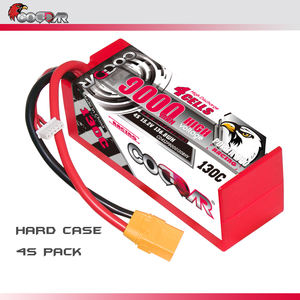 Batterie LiPo CODDAR 4S 4S2P 9000MAH HV 15.2V 130C Câblée Boîtier Rigide Voitures RC <span class=keywords><strong>XT90</strong></span> 1/8 RTR Véhicule Tout-Terrain Monster Truck <span class=keywords><strong>Traxxas</strong></span> - Product Image 4