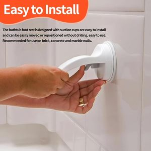 Reposapiés para Ducha, para Afeitar las Piernas, con Ventosa Fuerte Antideslizante, Pedal de Baño para Afeitar las Piernas Dentro de la Ducha - Product Image 2